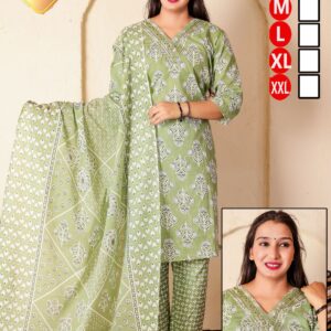 Women's Cotton Printed Suit Set - Lavender